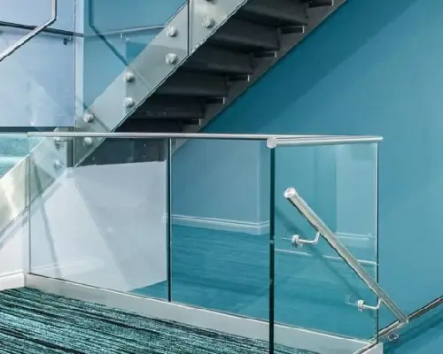 steel and glass railing